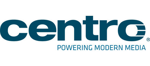 Centro logo powering modern media