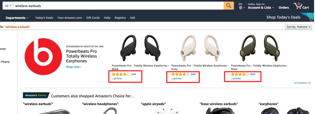 Amazon positive reviews example