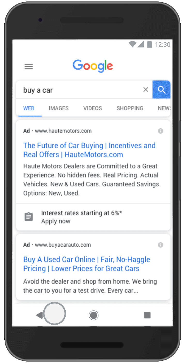 Google's Lead Form Ad Extension